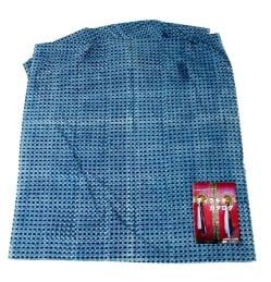 【5個セット】〔90cm切り売り〕インディゴブルーの伝統泥染め布 - 波柄〔幅約109cm〕 - サブ3