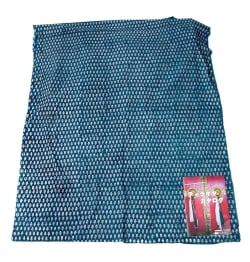 【5個セット】〔90cm切り売り〕インディゴブルーの伝統泥染め布 - ボタニカル柄〔幅約109cm〕 - サブ3