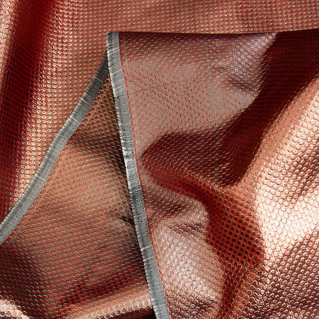 【3個セット】〔1m単位切り売り〕インドの伝統模様布 〔幅約110cm〕 10 - 端の処理と裏地の様子です。