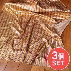 【3個セット】〔1m単位切り売り〕インドの伝統模様布　ボーダー　ストライプ柄〔約103cm〕カラフル系の商品写真