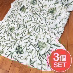 【3個セット】〔1m単位切り売り〕カシミールの職人手作り　アーリ刺繍生地　ウール刺繍糸による贅沢な刺繍〔約127cm〕の商品写真