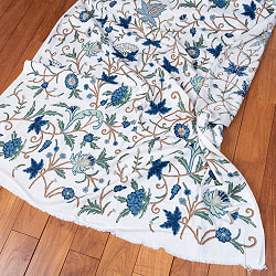 【3個セット】〔1m単位切り売り〕カシミールの職人手作り　アーリ刺繍生地　ウール刺繍糸による贅沢な刺繍〔約132cm〕 - サブ2