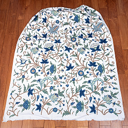 【3個セット】〔1m単位切り売り〕カシミールの職人手作り　アーリ刺繍生地　ウール刺繍糸による贅沢な刺繍〔約132cm〕 - サブ3