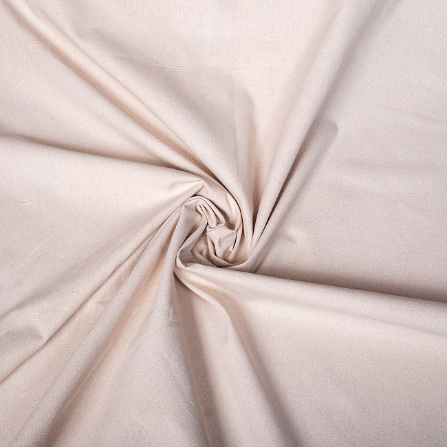 【3個セット】〔1m単位切り売り〕コットンのナチュラルファブリック(キャンバス地) 　オフホワイト〔幅113cm〕 8 - 厚手だけど硬すぎず良い生地です