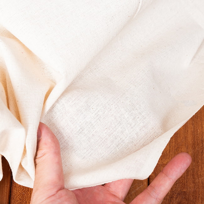 【3個セット】〔1m単位切り売り〕コットンのナチュラルファブリック(キャンバス地) 〔幅約146cm〕 11 - 薄っすらと後ろが透けるていどの生地感です
