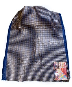 【5個セット】〔1m切単位り売り〕インドのスパンコールクロス布〔107cm〕 - ネイビー - サブ4