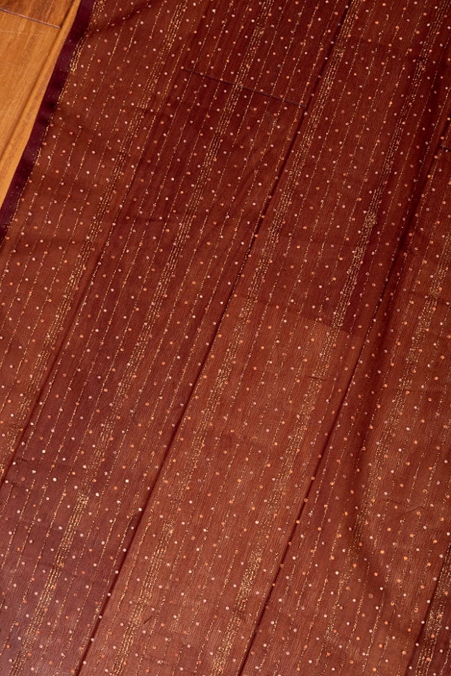 【5個セット】〔1m切単位り売り〕インドのメッシュ シースルー生地布〔約103cm〕カラフル系 4 - インドならではの布ですね