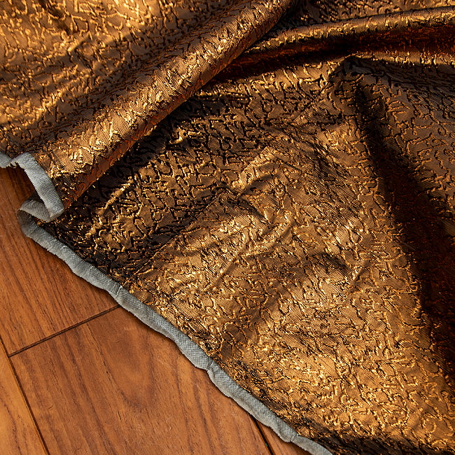 【5個セット】〔1m単位切り売り〕インドの伝統模様布 〔幅約110cm〕 8 - 端の処理