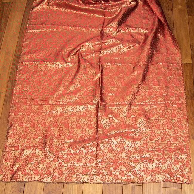 【5個セット】〔1m切単位り売り〕インドの伝統模様布 〔幅約120cm〕 3 - 全体の広がりを見てみました。