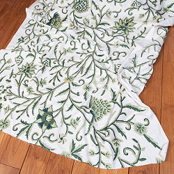 【5個セット】〔1m切単位り売り〕カシミールの職人手作り　アーリ刺繍生地　ウール刺繍糸による贅沢な刺繍〔約127cm〕 - サブ2