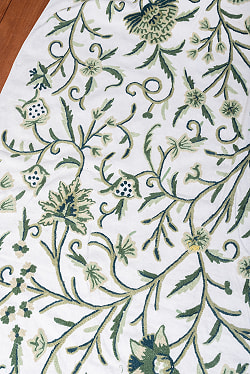 【5個セット】〔1m切単位り売り〕カシミールの職人手作り　アーリ刺繍生地　ウール刺繍糸による贅沢な刺繍〔約127cm〕 - サブ4