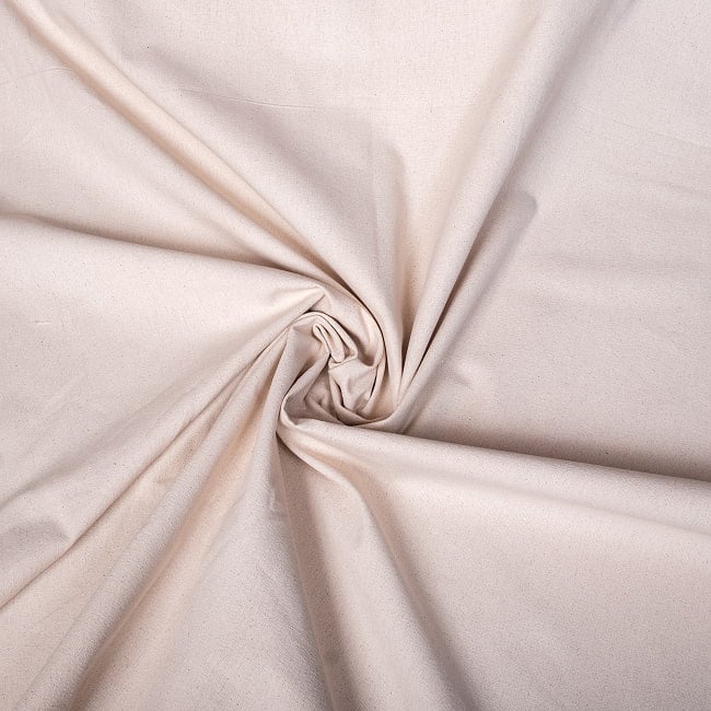 【5個セット】〔1m単位切り売り〕コットンのナチュラルファブリック(キャンバス地) 　オフホワイト〔幅113cm〕 8 - 厚手だけど硬すぎず良い生地です