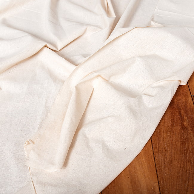 【5個セット】〔1m単位切り売り〕コットンのナチュラルファブリック(キャンバス地) 〔幅約146cm〕 10 - 拡大写真です