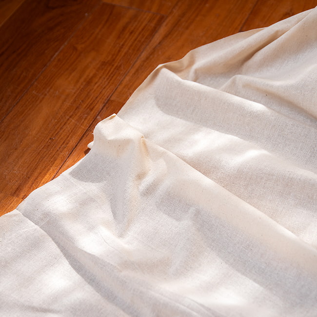 【5個セット】〔1m単位切り売り〕コットンのナチュラルファブリック(キャンバス地) 〔幅約146cm〕 12 - ナチュラルさがとても良い生地です