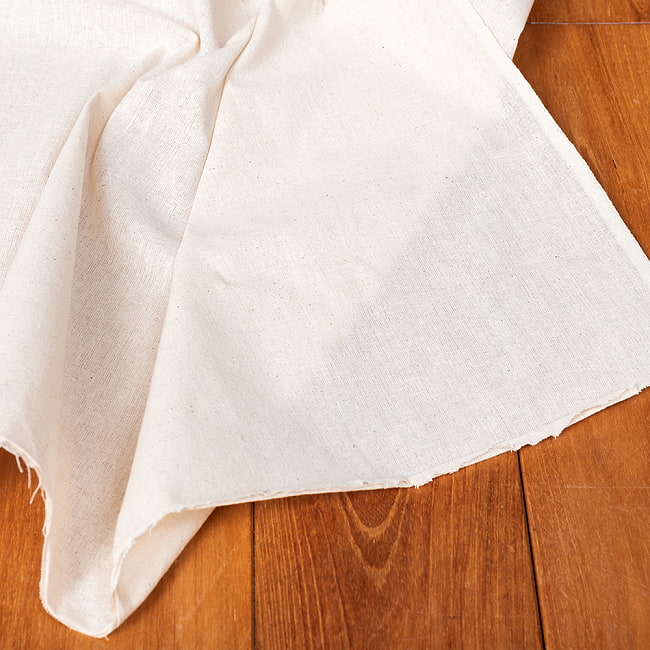 【5個セット】〔1m単位切り売り〕コットンのナチュラルファブリック(キャンバス地) 〔幅約146cm〕 9 - 拡大写真です