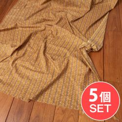 【5個セット】〔1m切単位り売り〕伝統息づく南インドから　昔ながらの更紗模様布〔約105cm〕の商品写真
