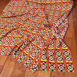 【5個セット】〔1m切単位り売り〕民族系ファブリック　生地　幾何学模様　アフリカンファブリック　フォークロア　民俗的　トライバル〔約162.5cm〕 - サブ2