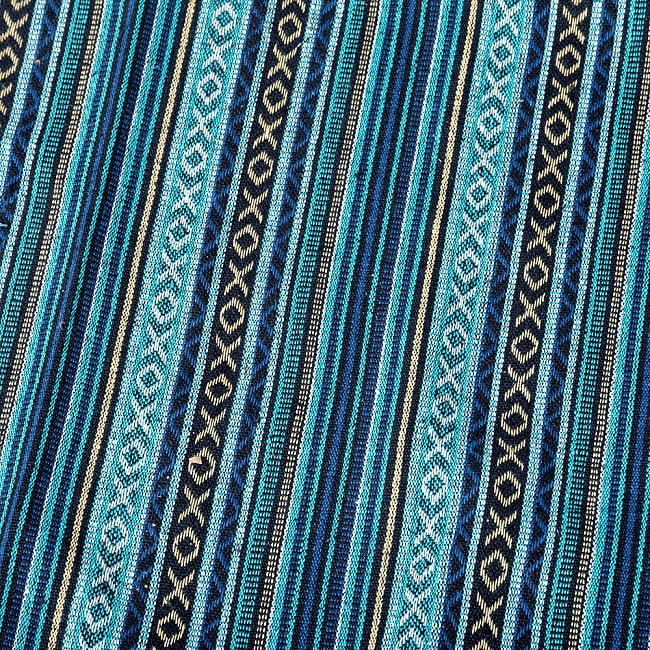 【3個セット】〔50cm切り売り〕ネパール伝統のコットン織り生地 厚手〔幅約123cm〕 4 - 拡大写真です