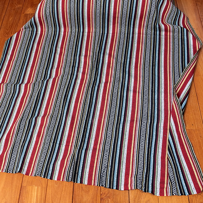 【3個セット】〔50cm切り売り〕ネパール伝統のコットン織り生地　厚手〔幅約122cm〕 7 - ネパールからやってきました