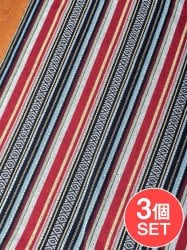 【3個セット】〔50cm切り売り〕ネパール伝統のコットン織り生地 厚手〔幅約122cm〕