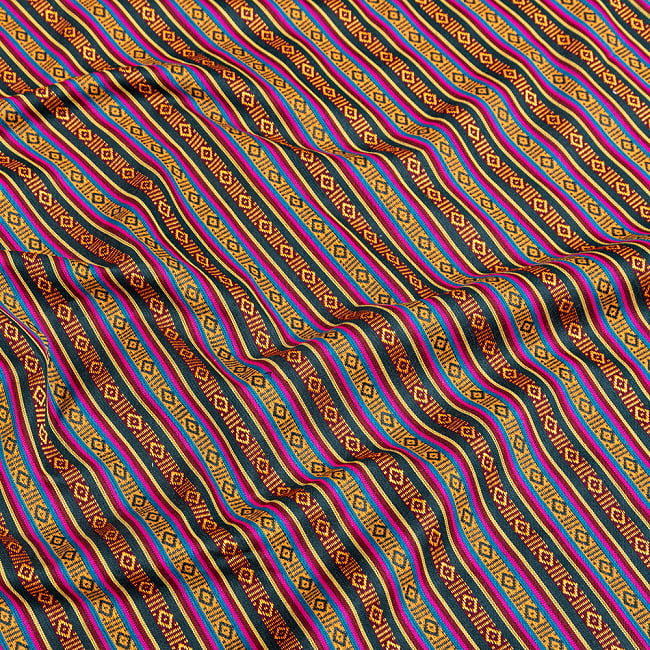 【5個セット】〔50cm切り売り〕ネパール伝統のコットン織り生地　薄手〔幅約150cm〕 4 - 拡大写真です