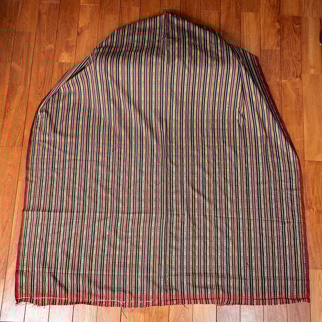 【5個セット】〔50cm切り売り〕ネパール伝統のコットン織り生地　薄手〔幅約152cm〕 3 - 生地を広げてみたところです。横幅もしっかりあります。