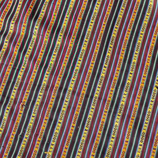 【5個セット】〔50cm切り売り〕ネパール伝統のコットン織り生地　薄手〔幅約152cm〕 4 - 拡大写真です