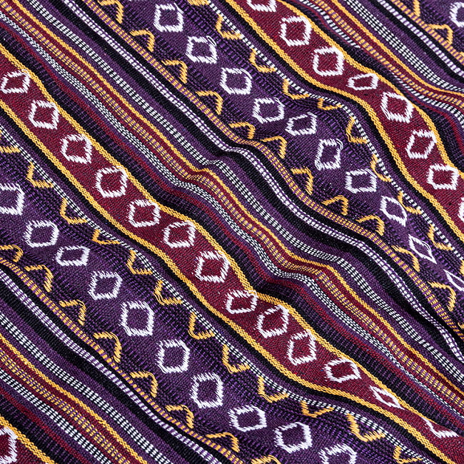 【5個セット】〔50cm切り売り〕ネパール伝統のコットン織り生地　厚手〔幅約149cm〕 4 - 拡大写真です