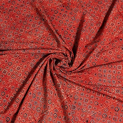 【3個セット】〔約3.8m 長尺布】伝統息づくインドから　昔ながらの木版染めアジュラックデザインの伝統模様布〔横幅：約110cm〕 - サブ5