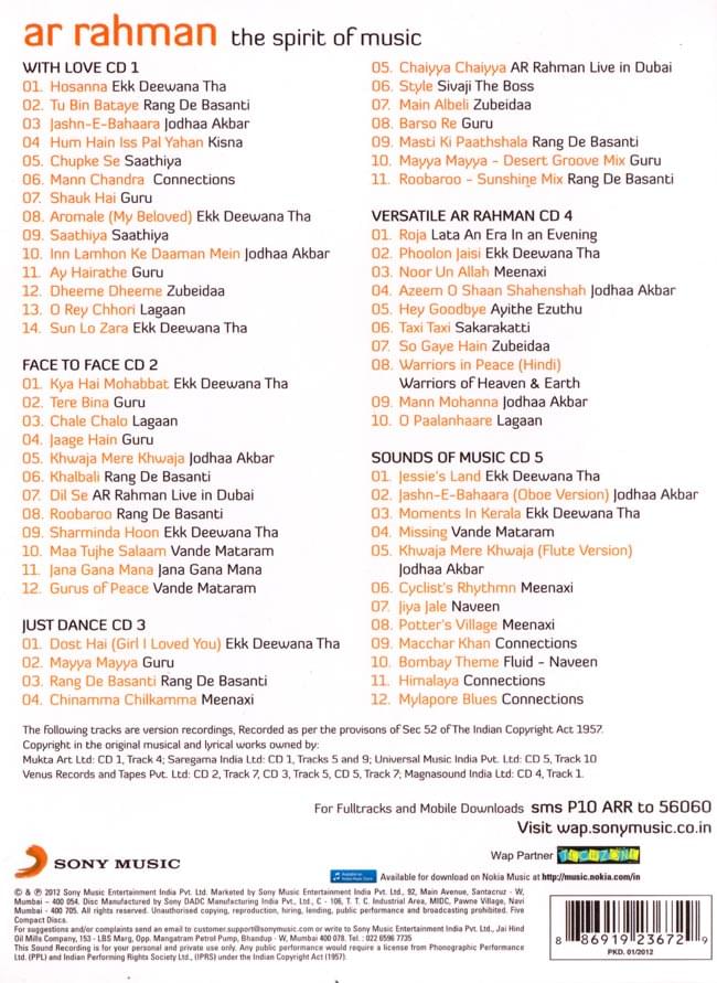 Spirit of Music - A.R. Rahman 2 -
