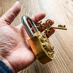 アンティック風南京錠- ドゥルガー - サブ5