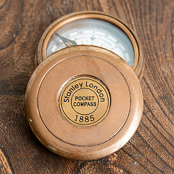 【直径約5.5cm】大英帝国時代風 アンティークコンパス - Stanley London - サブ3