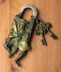 アンティ-ク風南京錠 - 古代戦士の商品写真