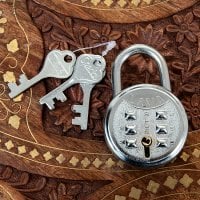 インドの南京錠 - LAVA BLUE