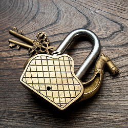 アンティーク風 インドの南京錠 らくだ - サブ5