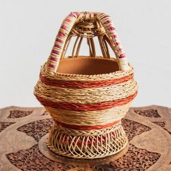 カングリ - カシミール地方伝統の火鉢 kangri(MTR-DCR-513)