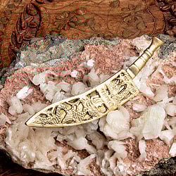 ネパールの ククリナイフ型 ペーパーナイフ レターオープナー 約：12cm - サブ3