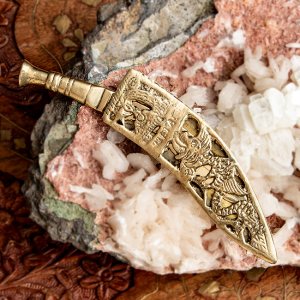 ネパールの ククリナイフ型 ペーパーナイフ レターオープナー 約:12cm