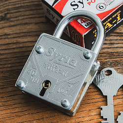 インドの南京錠 Syria Power 7cm x 4.5cm程度 - サブ2
