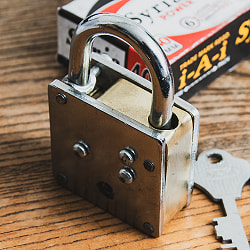 インドの南京錠 Syria Power 7cm x 4.5cm程度 - サブ3