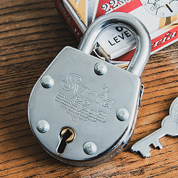 インドの南京錠 Syria the Powerful 6.5cm x 4cm程度 - サブ2