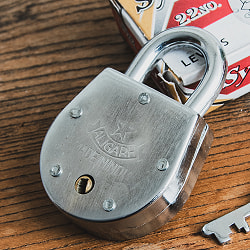 インドの南京錠 Syria the Powerful 6.5cm x 4cm程度 - サブ3
