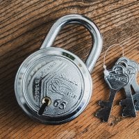 インドの南京錠 Sonica Sikander / 65mm 10cm x 6.5cm程度