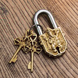 アンティーク調 ミニ南京錠 ガネーシャ