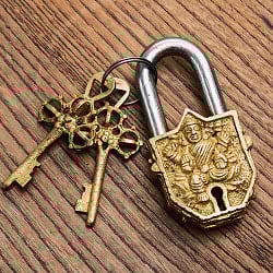 アンティーク調 ミニ南京錠 ラクシュミ