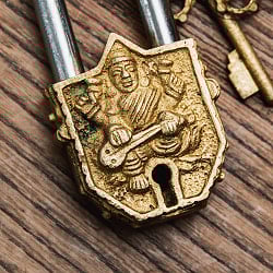 アンティーク調 ミニ南京錠 サラスヴァティ - サブ2