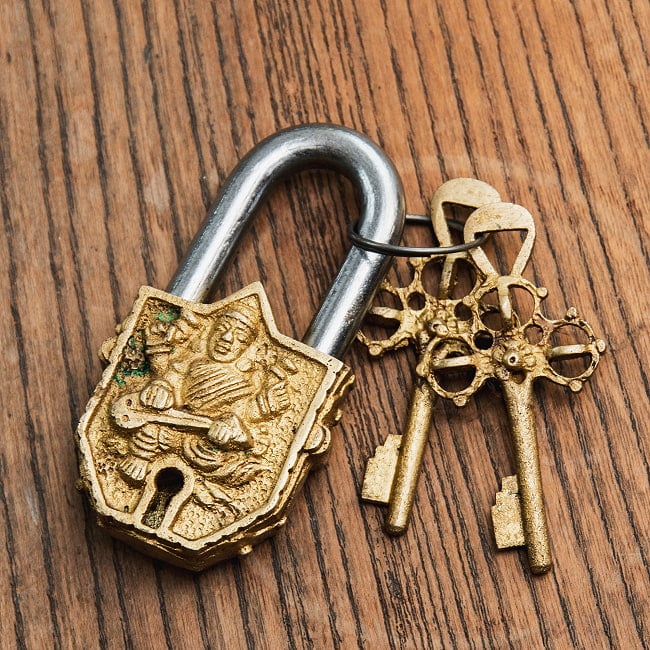 アンティーク調 ミニ南京錠 サラスヴァティの写真