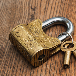 アンティーク調 インドのからくり南京錠 - サブ2