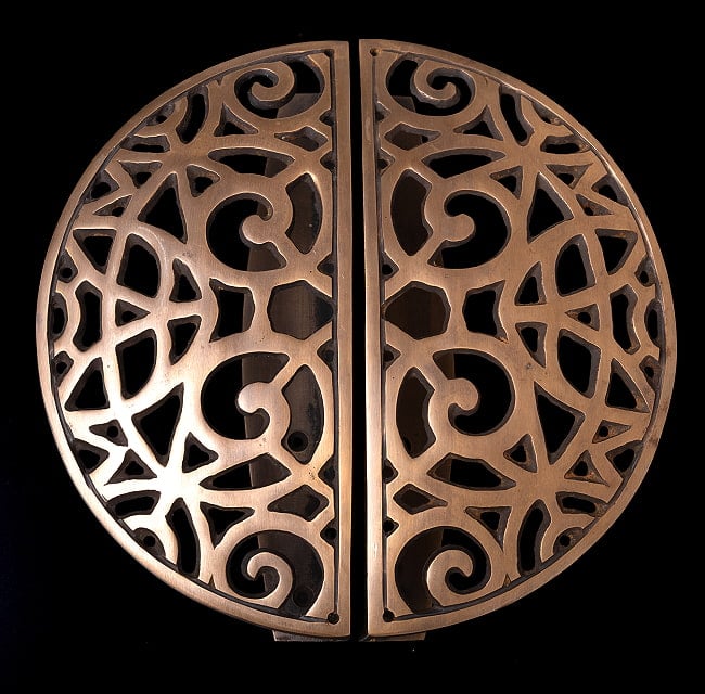 【一点もの】ブラス アジアンアンティック風ドアハンドルの写真