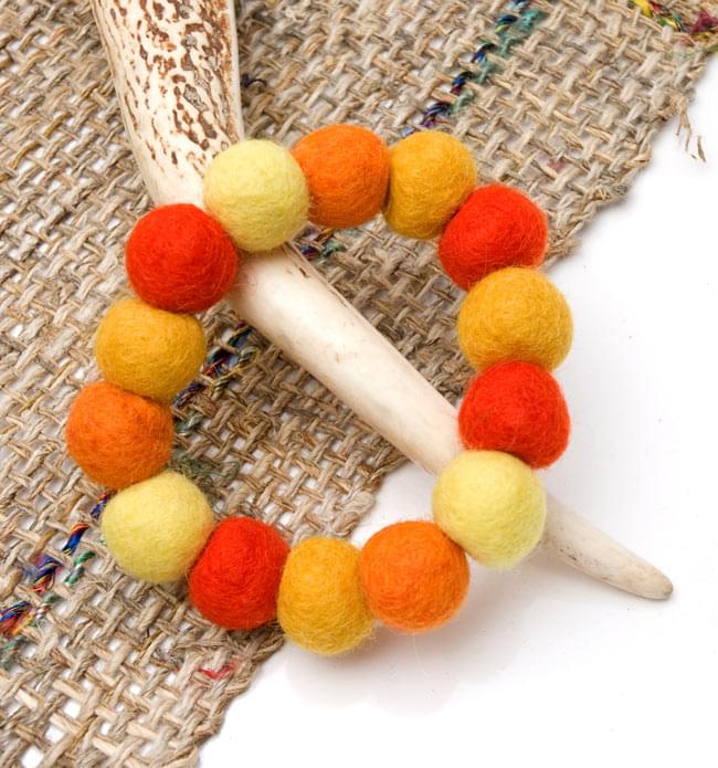 〔20cm〕★犬の首輪・猫首輪★手作りフェルト!ワンにゃんネックレス - トロピカルの写真